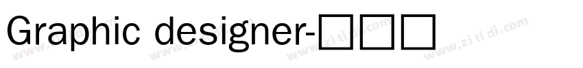 Graphic designer字体转换
